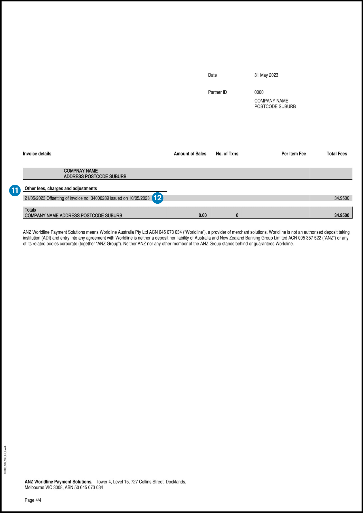 Image 4 for billing notice