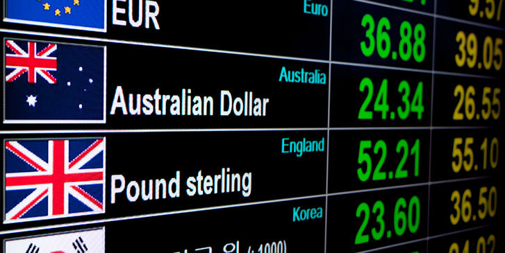 Up to date exchange rates